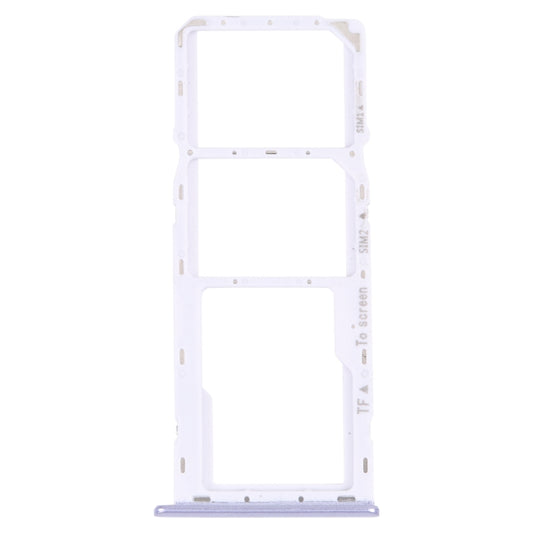 For Samsung Galaxy M42 5G SM-A436B Original SIM Card Tray + SIM Card Tray + Micro SD card tray (Purple) - Repair & Spare Parts by buy2fix | Online Shopping UK | buy2fix