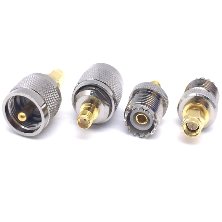 4 PCS / Set UHF PL259 SO239 to SMA Plug RF Connector Test Converter - Connectors by buy2fix | Online Shopping UK | buy2fix