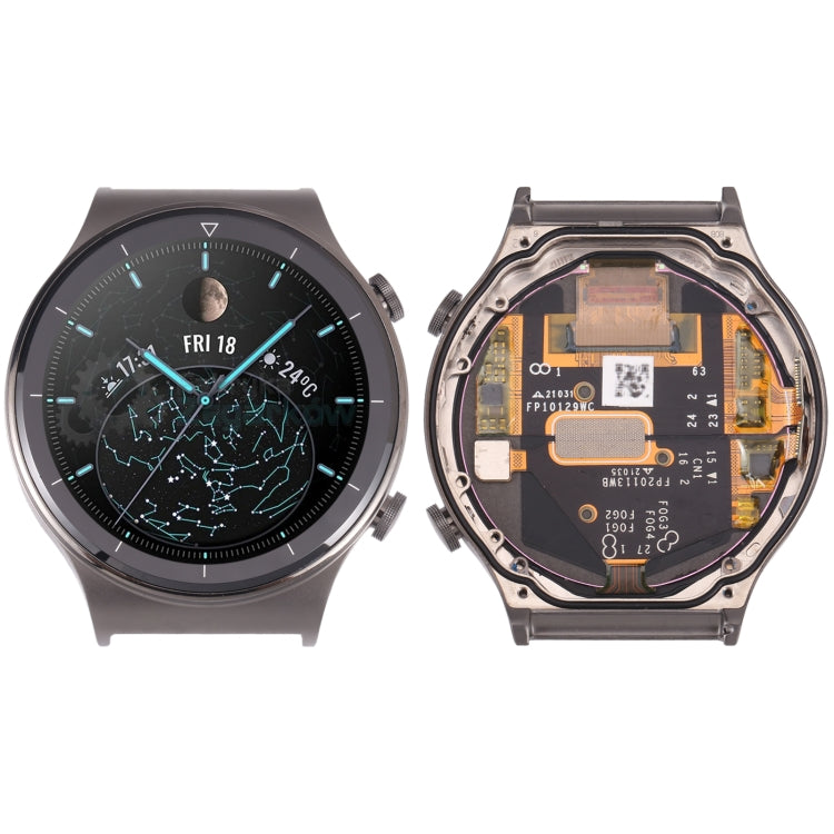 Original Sapphire Material LCD Screen and Digitizer Full Assembly With Frame for Huawei Watch GT 2 Pro VID-B19(Grey) - For Huawei by buy2fix | Online Shopping UK | buy2fix