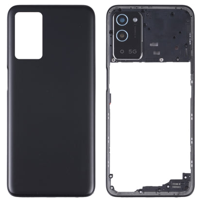 Battery Back Cover with Middle Frame for OPPO A56 5G(Black) - Repair & Spare Parts by buy2fix | Online Shopping UK | buy2fix