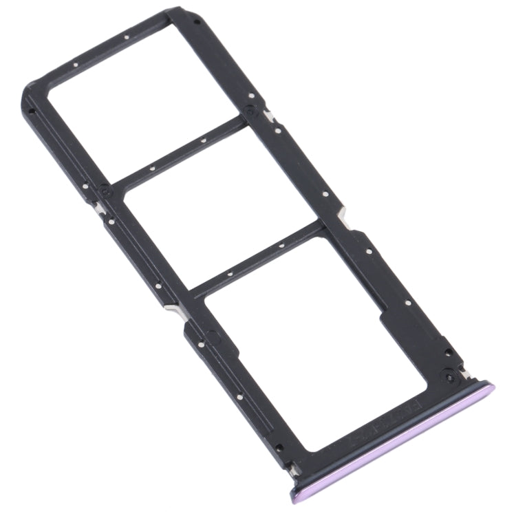 For OPPO Reno5 Lite / Reno5 F / A94 4G SIM Card Tray + SIM Card Tray + Micro SD Card Tray (Purple) - Repair & Spare Parts by buy2fix | Online Shopping UK | buy2fix