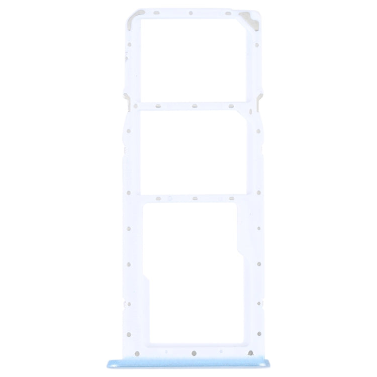 For OPPO A17 SIM Card Tray + SIM Card Tray + Micro SD Card Tray (Blue) - Card Socket by buy2fix | Online Shopping UK | buy2fix