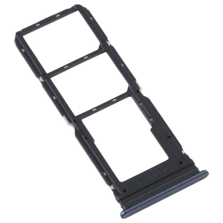 For vivo Y21 2021 / Y21S / Y21T / Y21T India SIM Card Tray + SIM Card Tray + Micro SD Card Tray (Dark Blue) - Repair & Spare Parts by buy2fix | Online Shopping UK | buy2fix