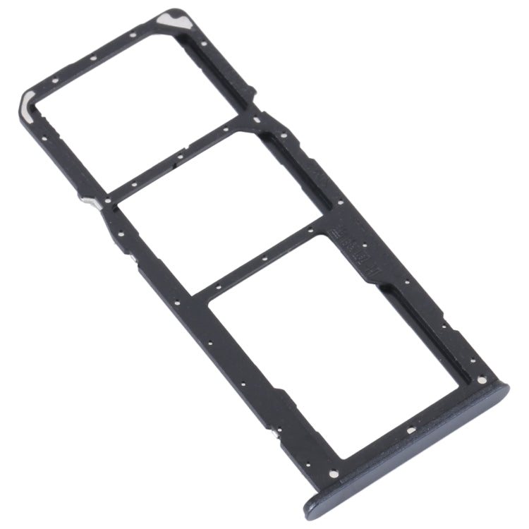 For Realme C35 SIM Card Tray + SIM Card Tray + Micro SD Card Tray (Black) - Repair & Spare Parts by buy2fix | Online Shopping UK | buy2fix