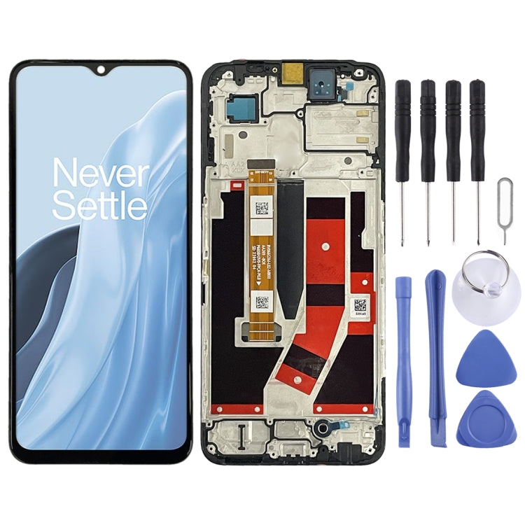 IPS LCD Screen for OnePlus Nord N300 Digitizer Full Assembly with Frame (Black) - Repair & Spare Parts by buy2fix | Online Shopping UK | buy2fix