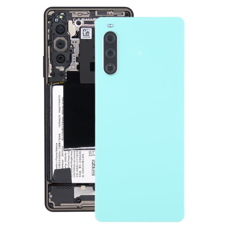 For Sony Xperia 10 IV Original Battery Back Cover(Green) - Repair & Spare Parts by buy2fix | Online Shopping UK | buy2fix