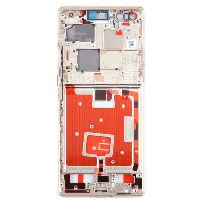 For Huawei Mate 40 Pro Original Front Housing LCD Frame Bezel Plate (Gold) -  by buy2fix | Online Shopping UK | buy2fix