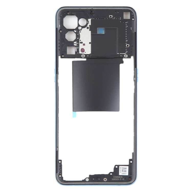 For OPPO Reno5 5G Original Middle Frame Bezel Plate (Blue) - Frame Bezel Plate by buy2fix | Online Shopping UK | buy2fix