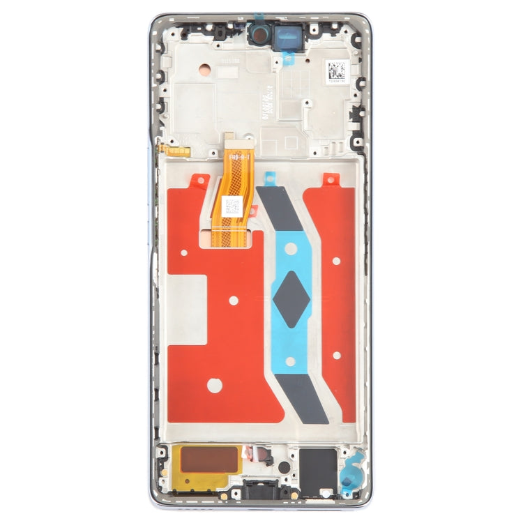 For Honor X9A Original LCD Screen Digitizer Full Assembly with Frame (Silver) - LCD Screen by buy2fix | Online Shopping UK | buy2fix