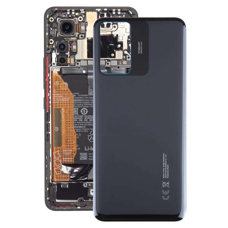 For Xiaomi Redmi Note 12S Original Battery Back Cover(Black) - Back Cover by buy2fix | Online Shopping UK | buy2fix