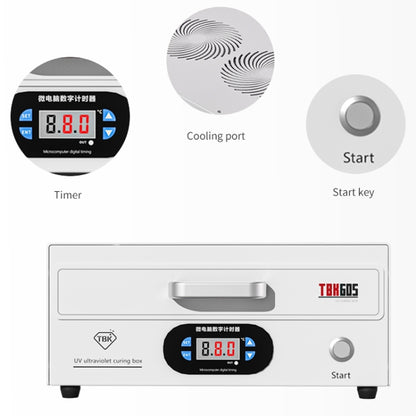TBK 605 100W Mini UV Curing Lamp Box 48 LEDs Curved Surface Screen UV Curing Box, AU Plug - Others by TBK | Online Shopping UK | buy2fix