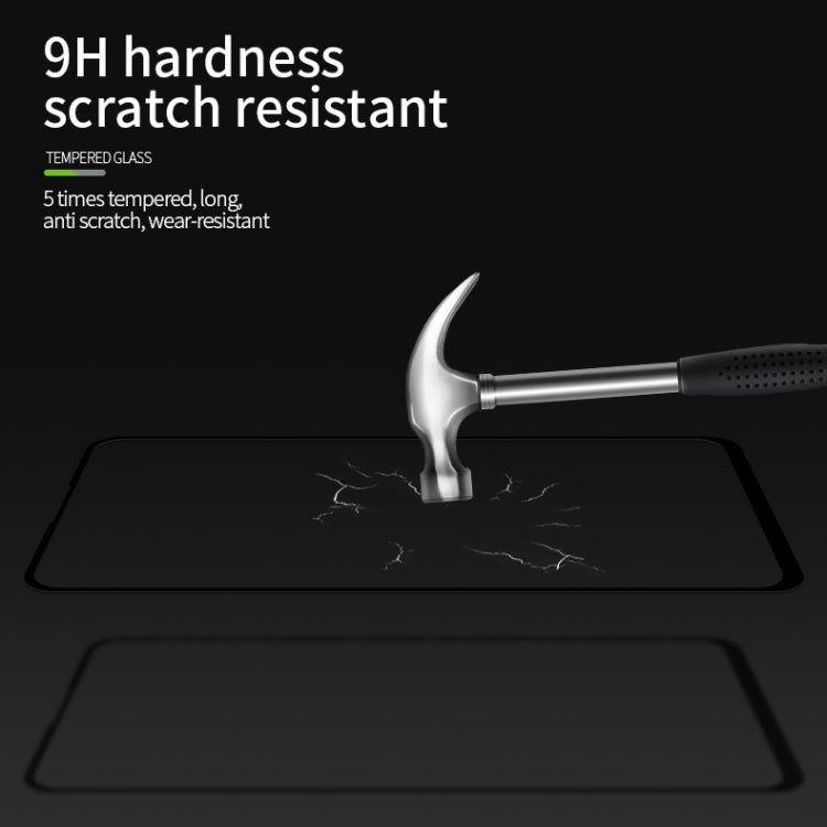 For HTC U20 PINWUYO 9H 2.5D Full Screen Tempered Glass Film(Black) - Huawei Tempered Glass by PINWUYO | Online Shopping UK | buy2fix