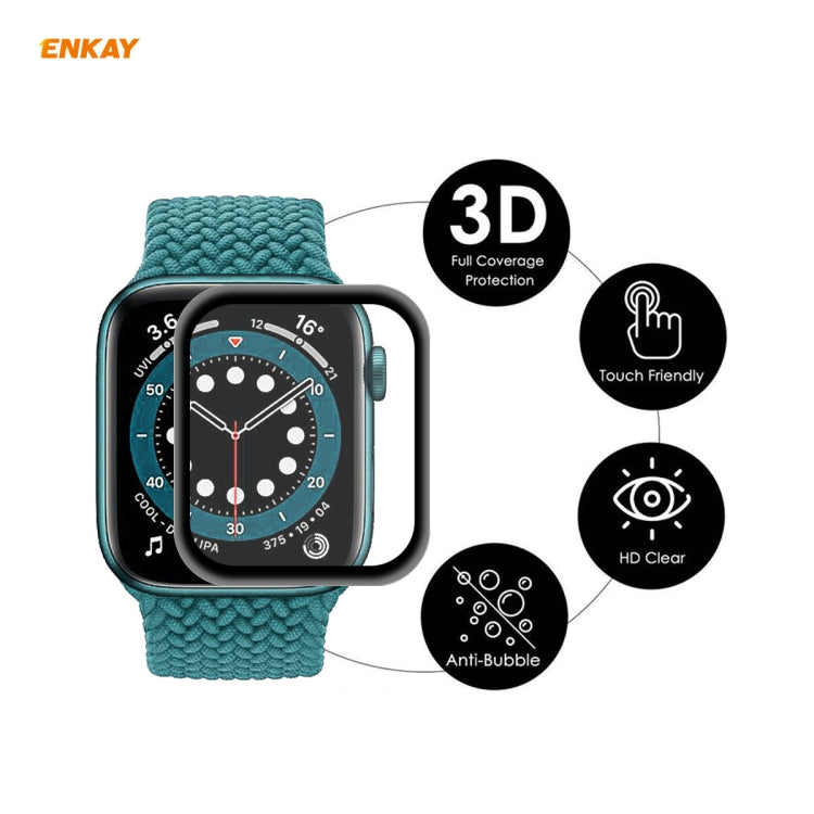 For Apple Watch 6/5/4/SE 40mm 2 PCS ENKAY Hat-Prince 3D Full Screen Soft PC Edge + PMMA HD Screen Protector Film - Watch Cases by ENKAY | Online Shopping UK | buy2fix