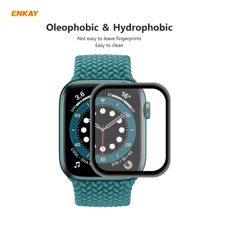 For Apple Watch 6/5/4/SE 40mm 2 PCS ENKAY Hat-Prince 3D Full Screen Soft PC Edge + PMMA HD Screen Protector Film - Watch Cases by ENKAY | Online Shopping UK | buy2fix