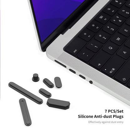 For MacBook Air 13.6 2022 A2681 US Version ENKAY 3 in 1 Matte Laptop Case with TPU Keyboard Film / Anti-dust Plugs(White) - MacBook Air Cases by ENKAY | Online Shopping UK | buy2fix