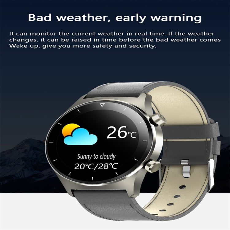 E13 1.28 inch IPS Color Screen Smart Watch, IP68 Waterproof, Steel Watchband, Support Heart Rate Monitoring/Blood Pressure Monitoring/Blood Oxygen Monitoring/Sleep Monitoring(Black) - Smart Wear by buy2fix | Online Shopping UK | buy2fix