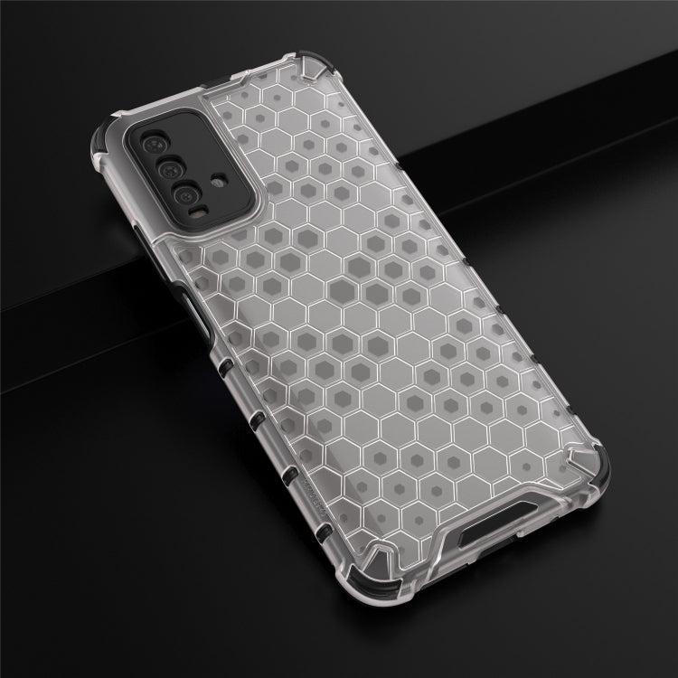 For Xiaomi Redmi 9T  Shockproof Honeycomb PC + TPU Case(White) - Xiaomi Accessories by buy2fix | Online Shopping UK | buy2fix