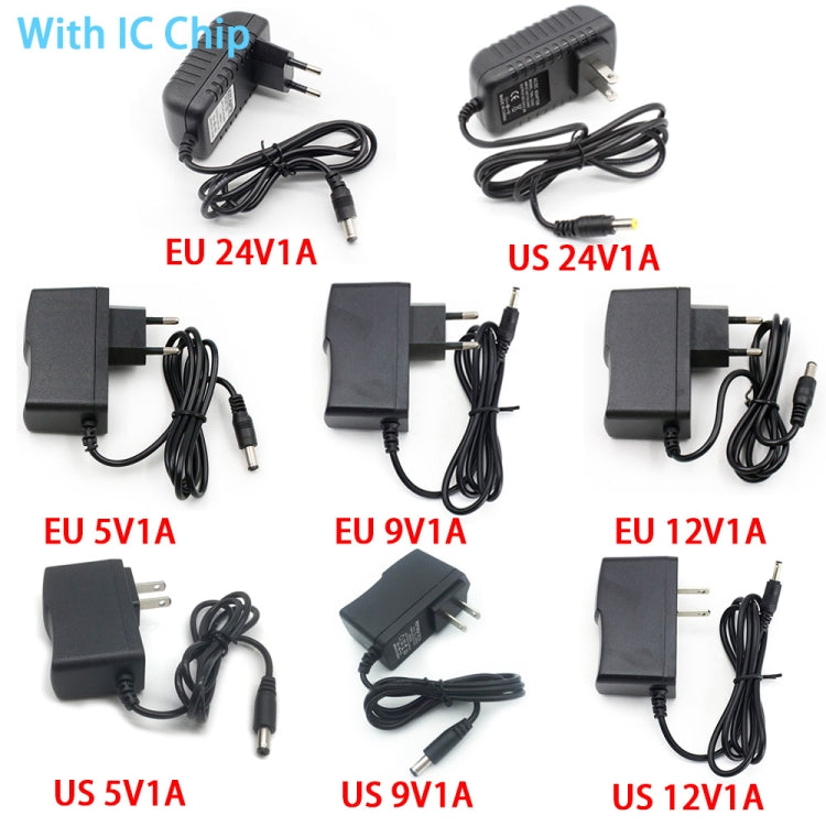 100-240V AC to DC IC Power Charger Adapter 5V 9V 12V 24V 1A, Plug Type:IC US 24V1A - Power Supplies by buy2fix | Online Shopping UK | buy2fix