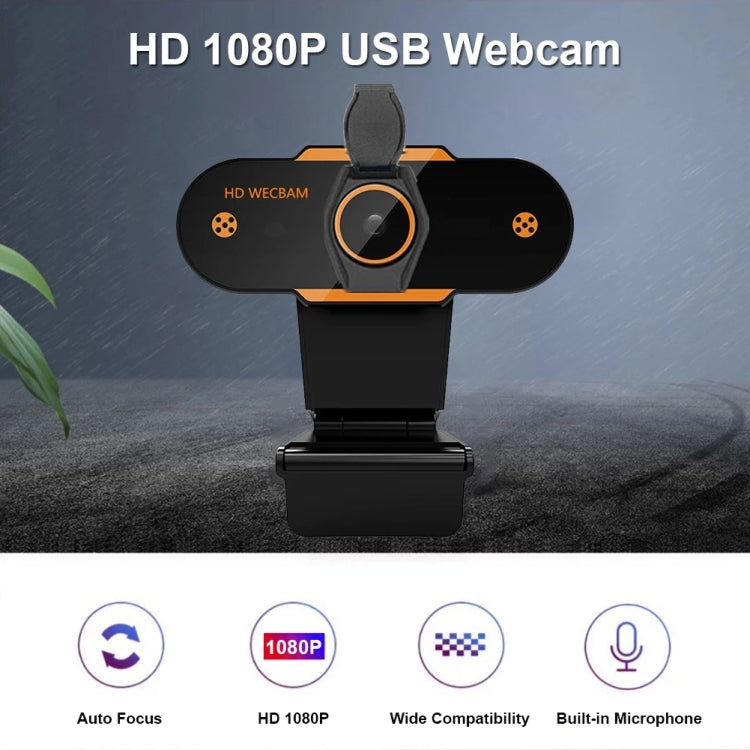 312 1080P HD USB 2.0 PC Desktop Camera Webcam with Mic, Cable Length: about 1.3m, Configuration:with Tripod - HD Camera by buy2fix | Online Shopping UK | buy2fix