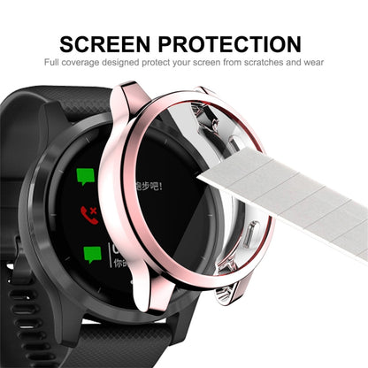 For Garmin Venu 2S 40mm / Vivoactive 4S 40mm ENKAY Hat-Prince Full Coverage Electroplate TPU Soft Case(Pink) - Watch Cases by ENKAY | Online Shopping UK | buy2fix