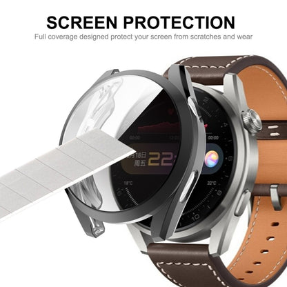 For Huawei Watch 3 Pro 48mm ENKAY Hat-Prince Full Coverage Transparent Soft Case TPU HD Clear Cover(Silver) - Watch Cases by ENKAY | Online Shopping UK | buy2fix