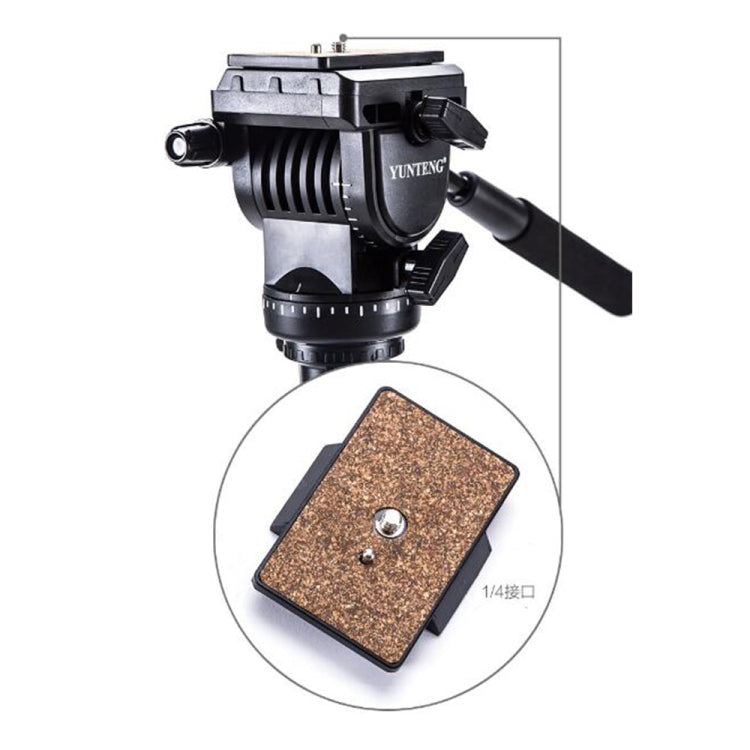 YUNTENG VCT-558 Camera Monopod + Fluid Pan Head + Unipod Holder - Tripods by YUNTENG | Online Shopping UK | buy2fix