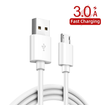 QC-04 QC3.0 + 3 x USB2.0 Multi-ports Charger with 3A USB to Micro USB Data Cable, US Plug(White) - Mobile Accessories by buy2fix | Online Shopping UK | buy2fix