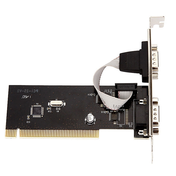 RS232 Serial Port TX382B 2 Port Pci to 9 Pin Com Riser Card Adapter with Tracking Number - RS485 / RS232 Series by buy2fix | Online Shopping UK | buy2fix