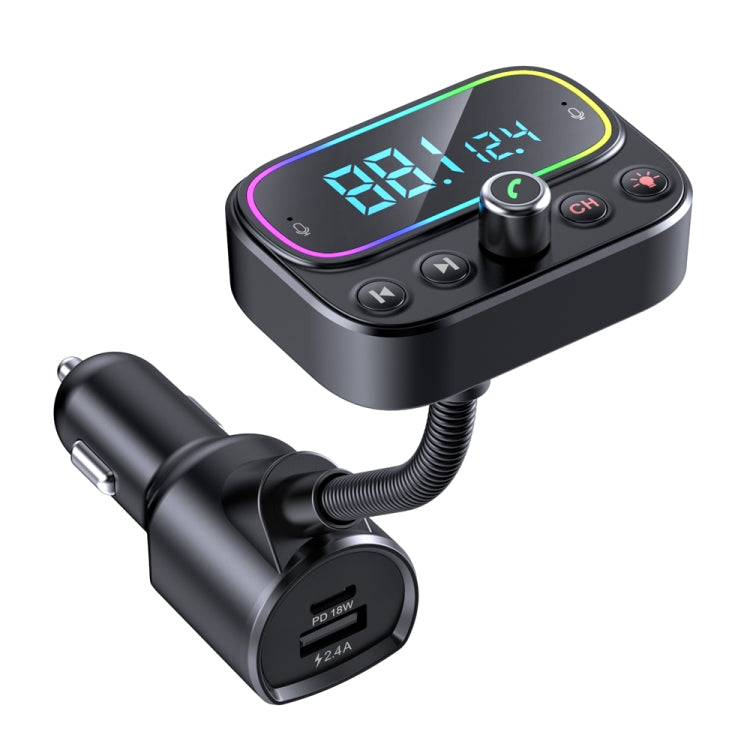 T67 Bluetooth 5.0 Car MP3 Music Player FM Modulator Transmitter Wireless AUX Adapter Hands-free - In Car by buy2fix | Online Shopping UK | buy2fix