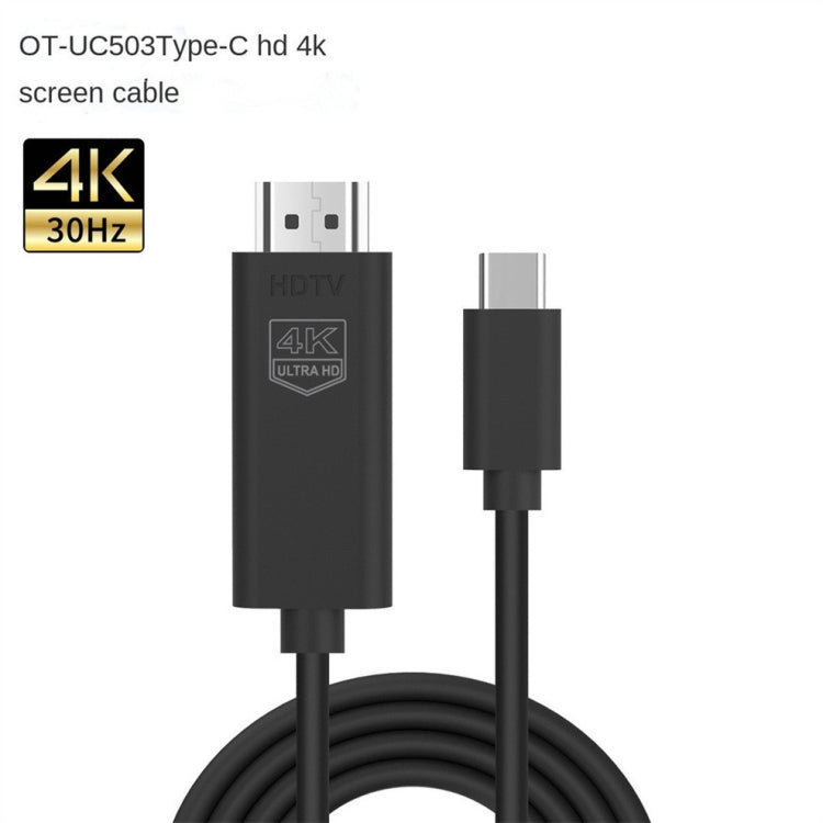 OT-UC503 4 KUSB Type C Male to HDMI Male Screen Cable -  by buy2fix | Online Shopping UK | buy2fix