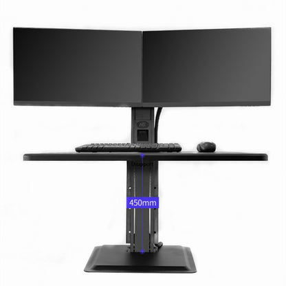 NORTH BAYOU NB S100 Computer Stand 22-27 inch Dual Monitor Mount with Keyboard Plate - Computer & Networking by buy2fix | Online Shopping UK | buy2fix