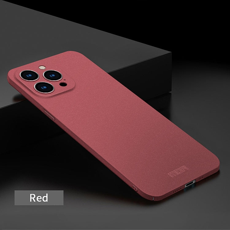 For iPhone 14 Pro MOFI Fandun Series Frosted PC Ultra-thin Phone Case(Red) - iPhone 14 Pro Cases by MOFI | Online Shopping UK | buy2fix