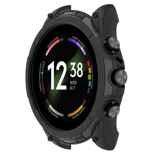For Fossil Gen6 44mm Shockproof TPU Protective Watch Case(Black) - Smart Wear by buy2fix | Online Shopping UK | buy2fix