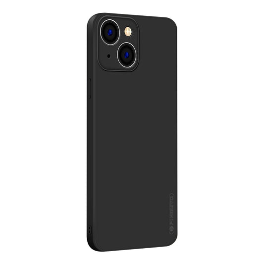 For iPhone 14 PINWUYO Sense Series Liquid Silicone TPU Phone Case (Black) - iPhone 14 Cases by PINWUYO | Online Shopping UK | buy2fix