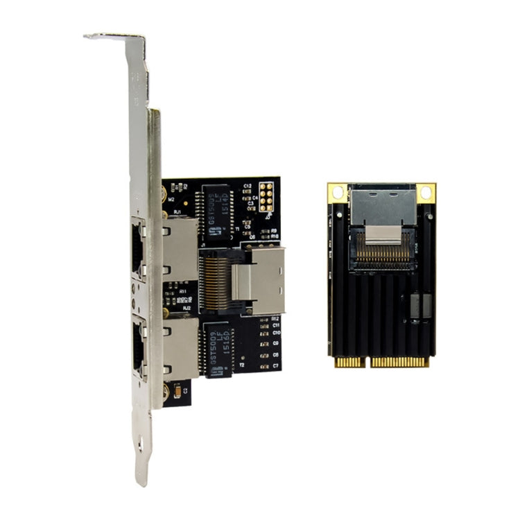 ST7242 Mini PCIE Dual RJ45 Gigabit Ethernet Networking Interface card NHI350AM2 - USB Network Adapter by buy2fix | Online Shopping UK | buy2fix