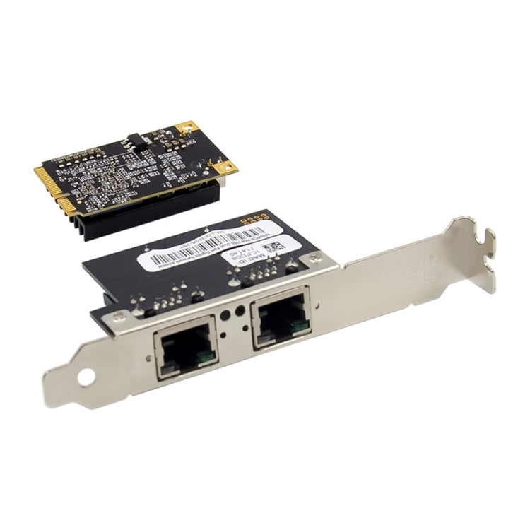 ST7242 Mini PCIE Dual RJ45 Gigabit Ethernet Networking Interface card NHI350AM2 - USB Network Adapter by buy2fix | Online Shopping UK | buy2fix