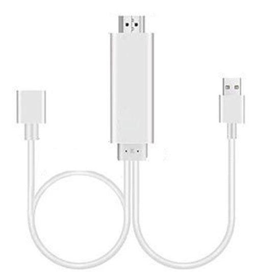 Dongle USB Male + USB Female to HDMI Male 1080P HDMI Cables Adapter - Adapter by buy2fix | Online Shopping UK | buy2fix