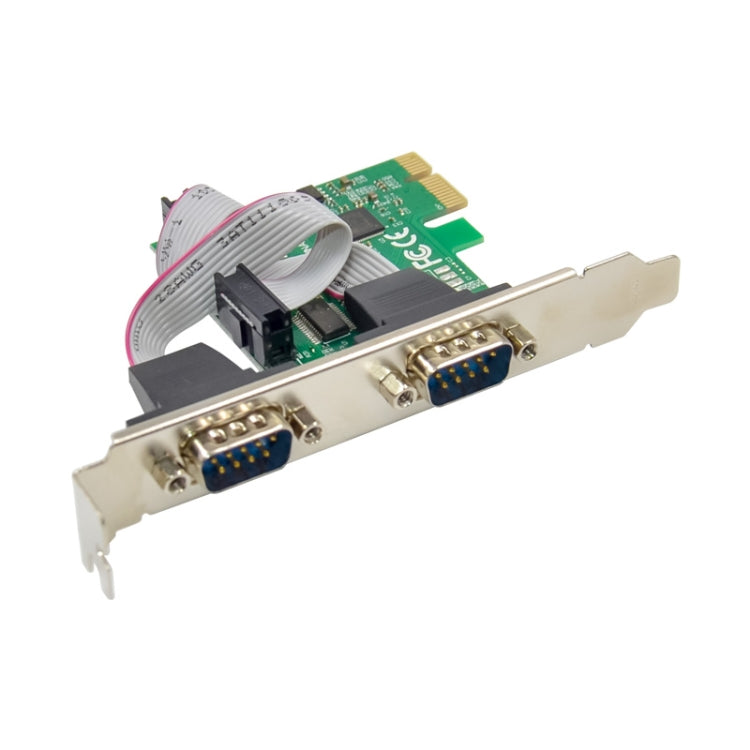 ST316 2 Ports RS232 To PCIE Converter Card AX99100 Chipset - Card Adapter by buy2fix | Online Shopping UK | buy2fix