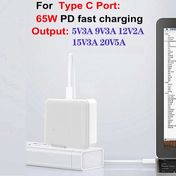 GaN 100W Dual USB + Dual USB-C/Type-C Multi Port Charger for Apple MacBook Series US / EU / UK Plug - Cable & Adapter by buy2fix | Online Shopping UK | buy2fix