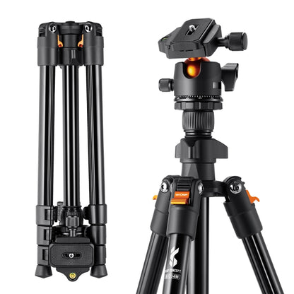 K&F CONCEPT KF09.101 Compact Travel Tripod Flexible Vlog Tripod - Camera Accessories by K&F | Online Shopping UK | buy2fix