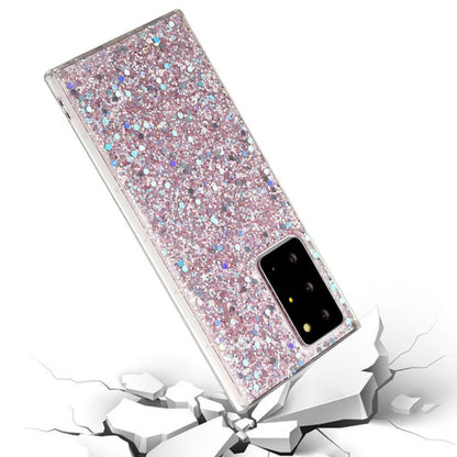 For Samsung Galaxy A03s EU Edition Glitter Sequins Epoxy TPU Phone Case(Blue) - Galaxy Phone Cases by buy2fix | Online Shopping UK | buy2fix