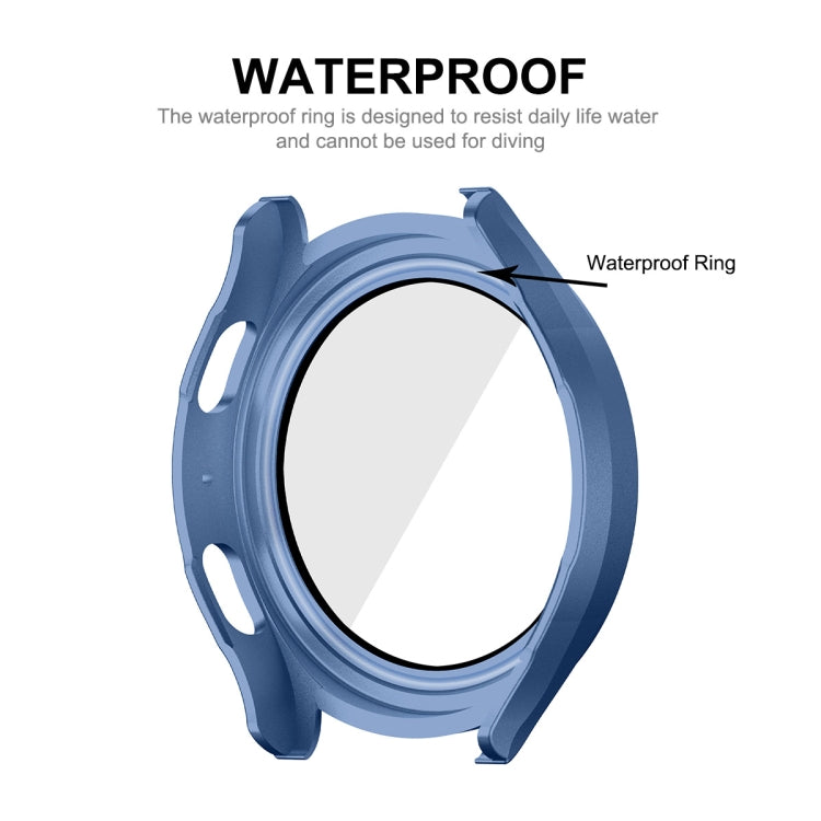 For Samsung Galaxy Watch4/5 44mm ENKAY Hat-Prince Waterproof Full Coverage PC Frame + 9H Tempered Glass Case(Transparent) - Watch Cases by ENKAY | Online Shopping UK | buy2fix