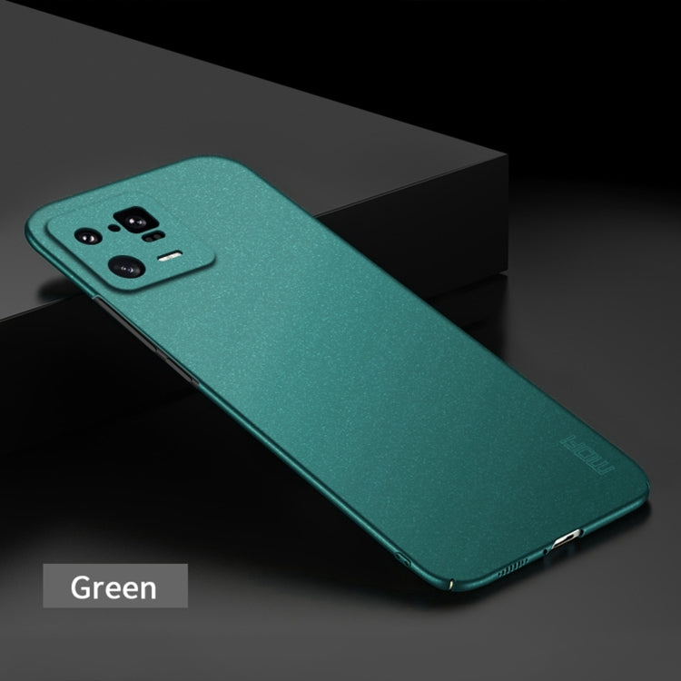 For Xiaomi 13 Pro MOFI Fandun Series Frosted Ultra-thin PC Hard Phone Case(Green) - Xiaomi Cases by MOFI | Online Shopping UK | buy2fix