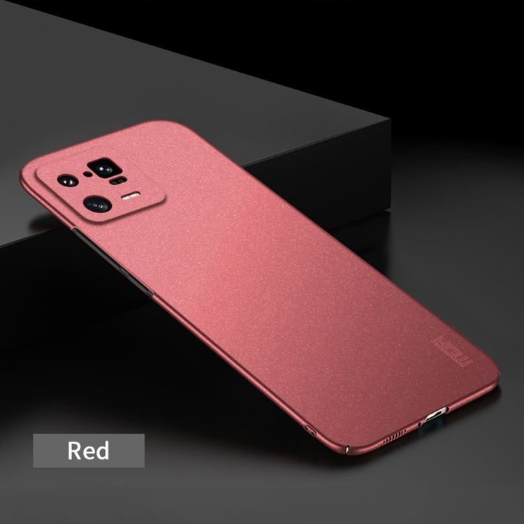 For Xiaomi 13 Pro MOFI Fandun Series Frosted Ultra-thin PC Hard Phone Case(Red) - Xiaomi Cases by MOFI | Online Shopping UK | buy2fix