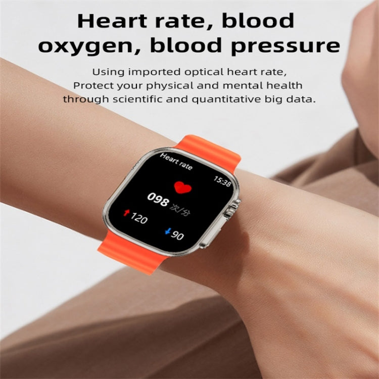 WS68 ULTRA 1.85 inch Color Screen Smart Watch,Support Heart Rate Monitoring / Blood Pressure Monitoring(Black) - Smart Wear by buy2fix | Online Shopping UK | buy2fix