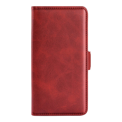 For Xiaomi Redmi 12C Dual-side Magnetic Buckle Horizontal Flip Leather Phone Case(Red) - Xiaomi Cases by buy2fix | Online Shopping UK | buy2fix