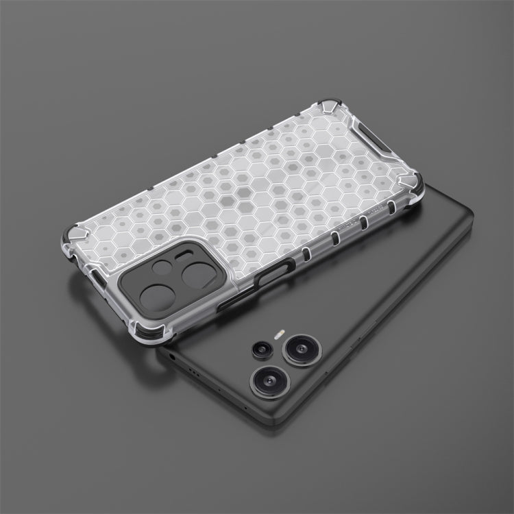 For Xiaomi Redmi Note 12S 4G Shockproof Honeycomb Phone Case(Black) - Xiaomi Cases by buy2fix | Online Shopping UK | buy2fix