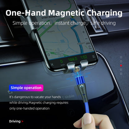 ENKAY 2 in 1 3A USB to 8 Pin + Type-C Magnetic Fast Charging Data Cable, Length:2m(Blue) - Charging Cable & Head by ENKAY | Online Shopping UK | buy2fix