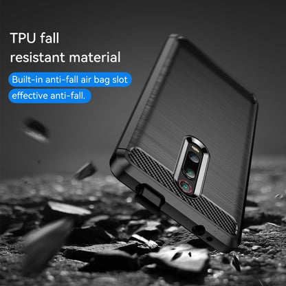 For Xiaomi Redmi K20 / K20 Pro / Mi 9T / 9T Pro Brushed Texture Carbon Fiber TPU Case - Xiaomi Cases by buy2fix | Online Shopping UK | buy2fix
