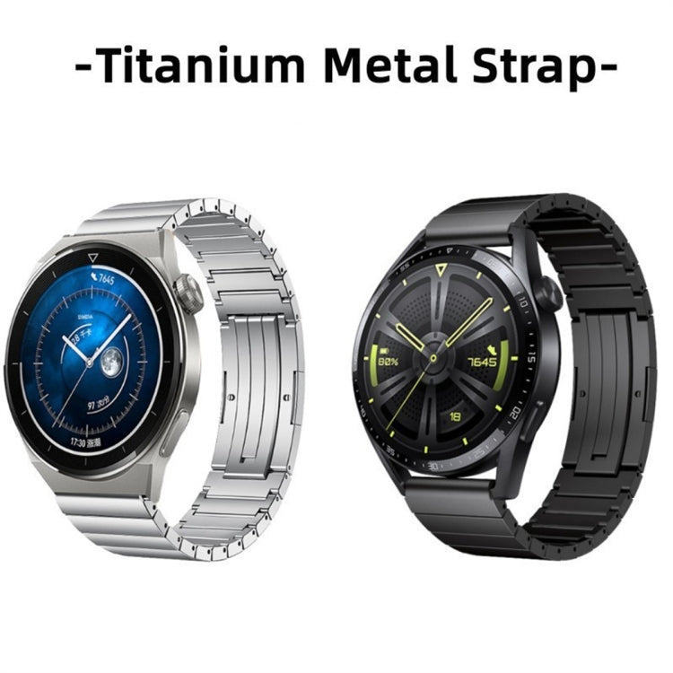 For Huawei Watch 3 One Bead Titanium Alloy Watch Band(Gray) - Watch Bands by buy2fix | Online Shopping UK | buy2fix